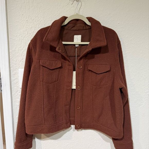 Joie NWT Women's Brown Jacket Size XL - Picture 1 of 4